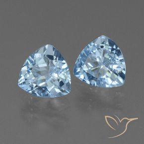 2.59 ct natürliche Himmerlblau Topas-Edelsteine, Trillion, VS