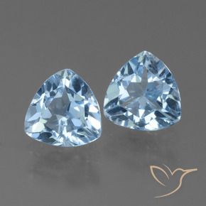 2.72 ct natürliche Himmerlblau Topas-Edelsteine, Trillion, VVS-VS