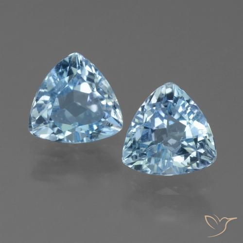 2.60ctw Natürlicher Himmerlblau Topas, Trillion, VS
