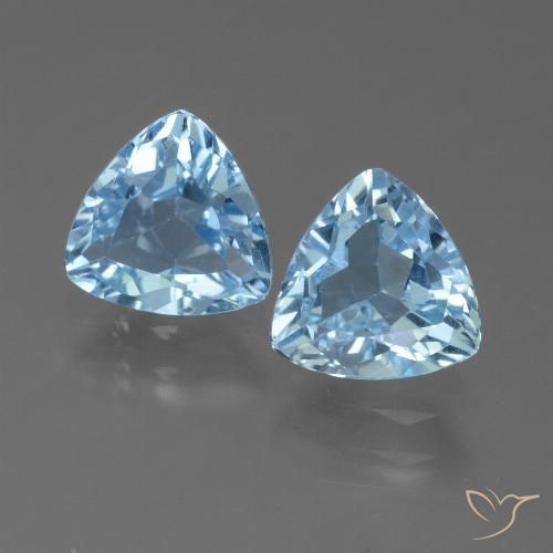 2.47ctw Natürlicher Himmerlblau Topas, Trillion, VS