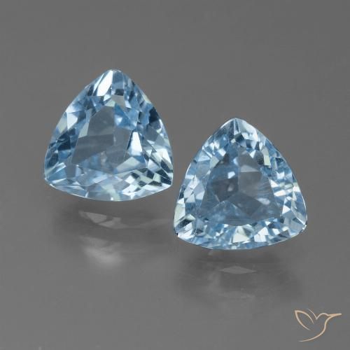 2.46ctw Natürlicher Himmerlblau Topas, Trillion, VS