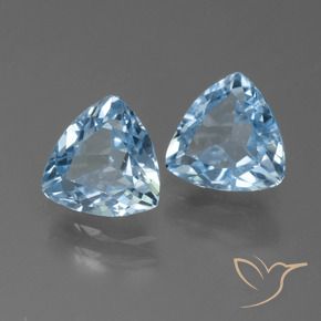 2.46 ct natürliche Himmerlblau Topas-Edelsteine, Trillion, VS