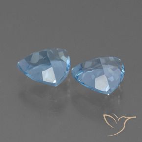 2.46 ct natürliche Himmerlblau Topas-Edelsteine, Trillion, VS