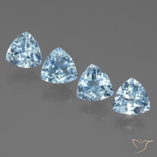 5.59ctw Natürlicher Himmerlblau Topas, Trillion, VVS-VS