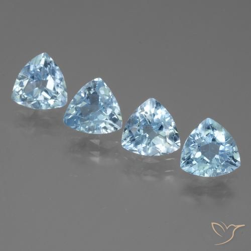 4.88ctw Natürlicher Himmerlblau Topas, Trillion, VS