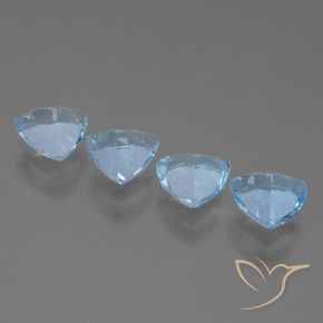 4.88 ct natürliche Himmerlblau Topas-Edelsteine, Trillion, VS