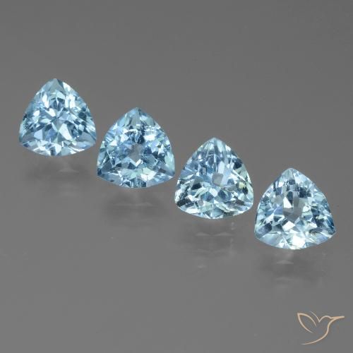 4.95ctw Natürlicher Himmerlblau Topas, Trillion, VVS-VS
