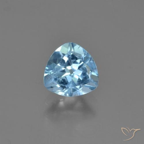 1.23ct Natürlicher Swiss Blue Topas, Trillion, VS