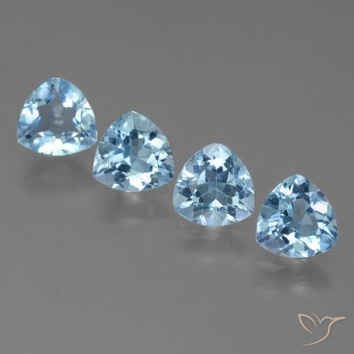 5.08ctw Natürlicher Himmerlblau Topas, Trillion, VVS-VS