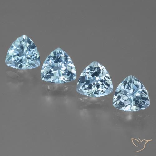 5.58ctw Natürlicher Himmerlblau Topas, Trillion, VVS-VS