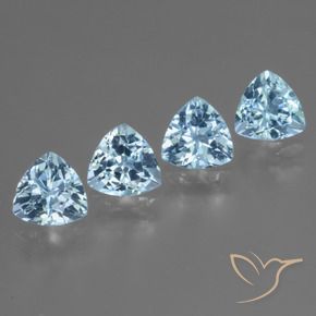 5.58 ct natürliche Himmerlblau Topas-Edelsteine, Trillion, VVS-VS