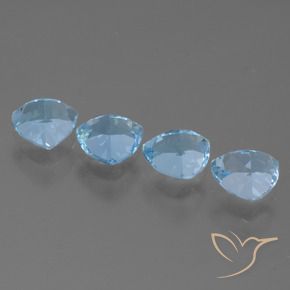 5.58 ct natürliche Himmerlblau Topas-Edelsteine, Trillion, VVS-VS