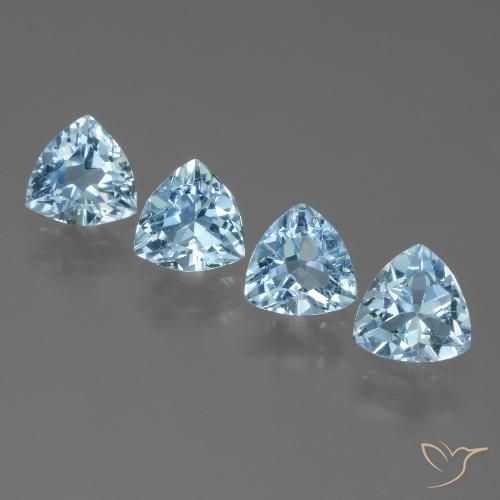 4.75ctw Natürlicher Himmerlblau Topas, Trillion, VVS-VS
