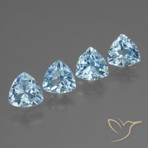 4.75 ct natürliche Himmerlblau Topas-Edelsteine, Trillion, VVS-VS