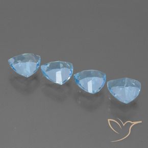 4.75 ct natürliche Himmerlblau Topas-Edelsteine, Trillion, VVS-VS