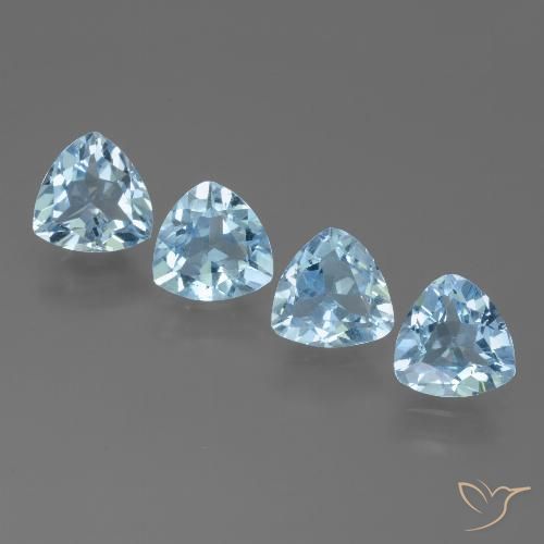 4.78ctw Natürlicher Himmerlblau Topas, Trillion, VVS-VS