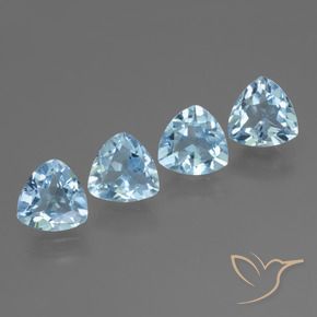 4.78 ct natürliche Himmerlblau Topas-Edelsteine, Trillion, VVS-VS