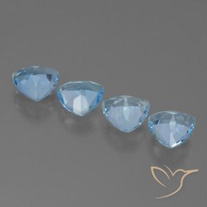 4.78 ct natürliche Himmerlblau Topas-Edelsteine, Trillion, VVS-VS