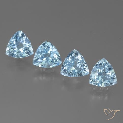 4.65ctw Natürlicher Himmerlblau Topas, Trillion, VVS-VS