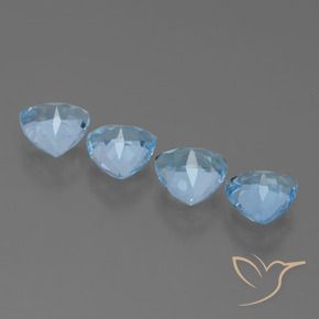4.86 ct natürliche Himmerlblau Topas-Edelsteine, Trillion, VVS-VS