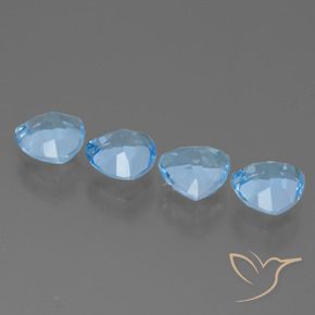 5.37 ct natürliche Himmerlblau Topas-Edelsteine, Trillion, VVS-VS