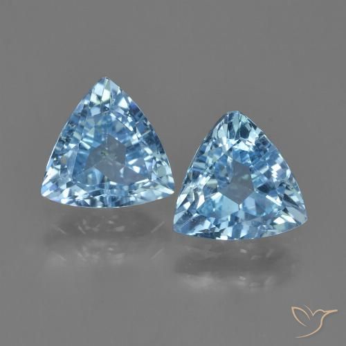 2.32ctw Natürlicher Himmerlblau Topas, Trillion, VS