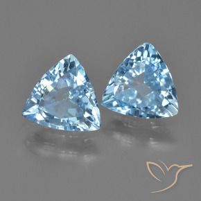 2.32 ct natürliche Himmerlblau Topas-Edelsteine, Trillion, VS