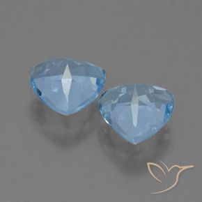 2.63 ct natürliche Swiss Blue Topas-Edelsteine, Trillion, VS