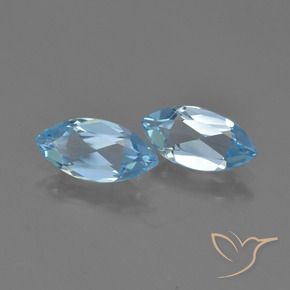 2.27 ct natürliche Swiss Blue Topas-Edelsteine, Marquise, VVS-VS