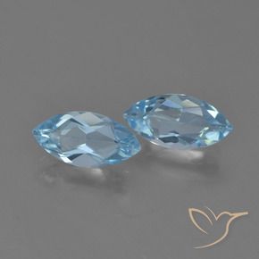 2.37 ct natürliche Himmerlblau Topas-Edelsteine, Marquise, VVS-VS