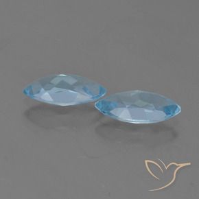 2.37 ct natürliche Himmerlblau Topas-Edelsteine, Marquise, VVS-VS