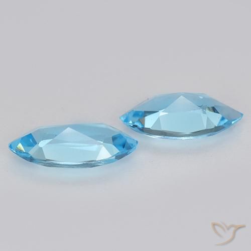 2.24 ct natürliche Himmerlblau Topas-Edelsteine, Marquise, VVS-VS