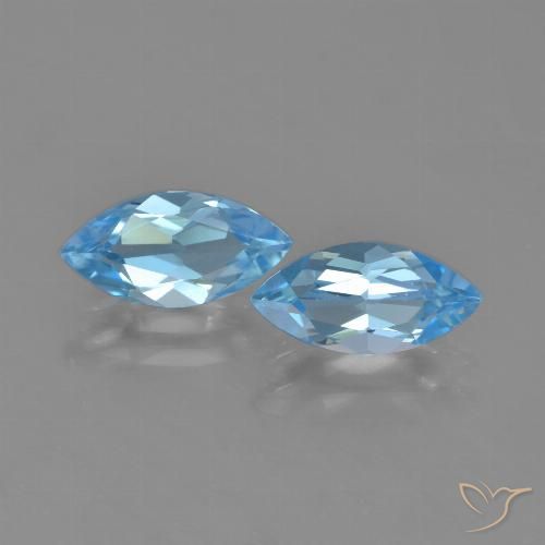 2.42ctw Natürlicher Swiss Blue Topas, Marquise, VVS-VS