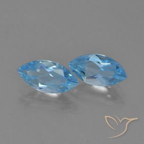 2.65 ct natürliche Swiss Blue Topas-Edelsteine, Marquise, VVS-VS