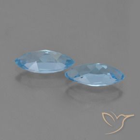 2.60 ct natürliche Swiss Blue Topas-Edelsteine, Marquise, VVS-VS