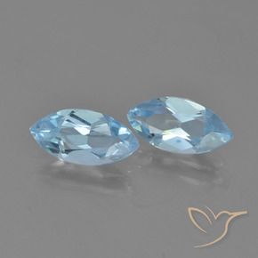 2.43 ct natürliche Himmerlblau Topas-Edelsteine, Marquise, VVS-VS