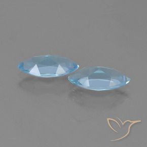 2.43 ct natürliche Himmerlblau Topas-Edelsteine, Marquise, VVS-VS
