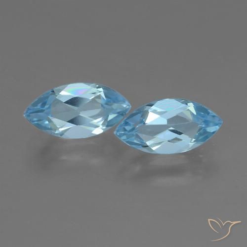 2.48ctw Natürlicher Swiss Blue Topas, Marquise, VVS-VS