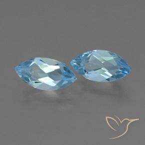 2.48 ct natürliche Swiss Blue Topas-Edelsteine, Marquise, VVS-VS