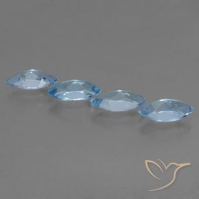 5.15 ct natürliche Himmerlblau Topas-Edelsteine, Marquise, VVS-VS