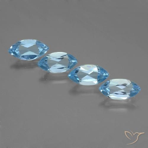 4.98ctw Natürlicher Himmerlblau Topas, Marquise, VVS-VS