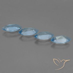 4.98 ct natürliche Himmerlblau Topas-Edelsteine, Marquise, VVS-VS
