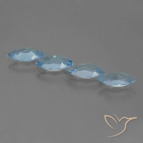 4.57 ct natürliche Himmerlblau Topas-Edelsteine, Marquise, VVS-VS