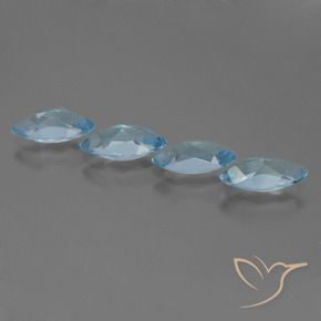 4.90 ct natürliche Swiss Blue Topas-Edelsteine, Marquise, VVS-VS
