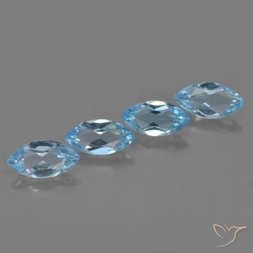 4.05ctw Natürlicher Swiss Blue Topas, Marquise, VVS-VS