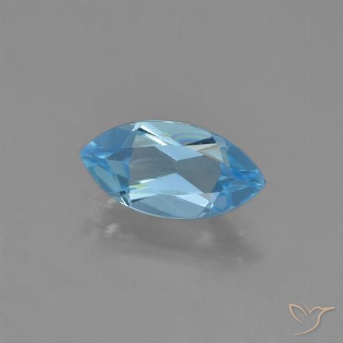 1.27ct Natürlicher Swiss Blue Topas, Marquise, VVS-VS