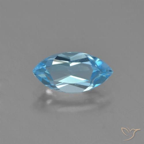 1.34ct Natürlicher Himmerlblau Topas, Marquise, VVS-VS