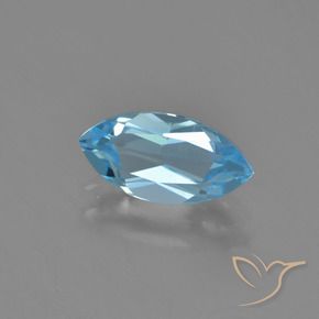 9,17 ctw natürlicher Himmerlblau Topas, Marquise, VVS-VS