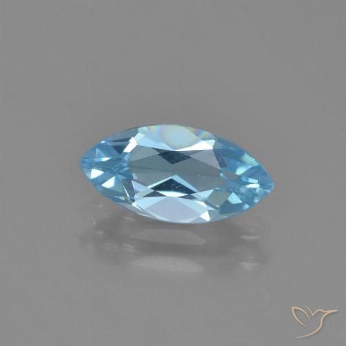 1.34ct Natürlicher Himmerlblau Topas, Marquise, VVS-VS