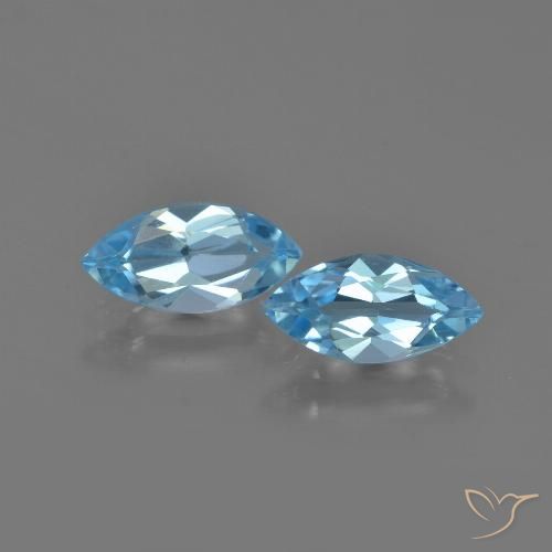 2.29ctw Natürlicher Swiss Blue Topas, Marquise, VVS-VS